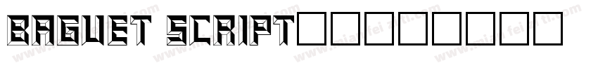 Baguet Script字体字体转换